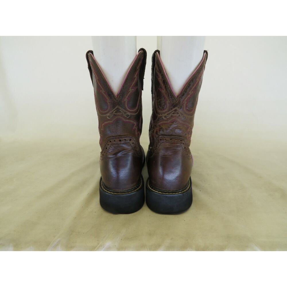 Justin Gypsy Brown Leather Stockman Cowboy Western Boot Womens Size 7 B - Picture 7 of 11